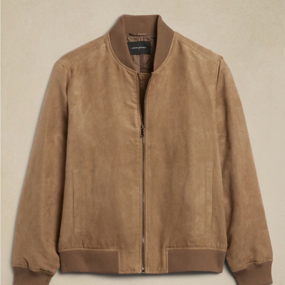 Banana Republic Suede Bomber Jacket